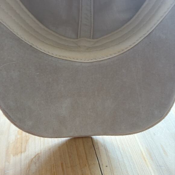 Anthropologie Wyeth adjustable suede leather Beige Baseball Cap main image 6